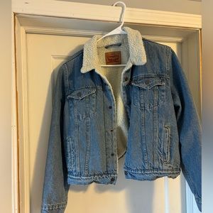 Levi’s Women Original Sherpa Trucker Denim Jacket XL